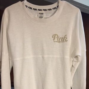 VS PINK Bling Varsity Crew